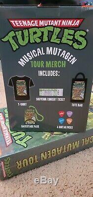 SEALED NECA SDCC 2020 TMNT MUSICAL MUTAGEN TOUR 4 Pack With EXCLUSIVE PACK Med