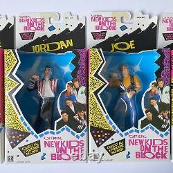 SET OF 5 NEW 1990 Hasbro New Kids On The Block Poseable Action Figures NKOTB