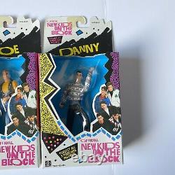 SET OF 5 NEW 1990 Hasbro New Kids On The Block Poseable Action Figures NKOTB