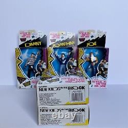 SET OF 5 NEW 1990 Hasbro New Kids On The Block Poseable Action Figures NKOTB