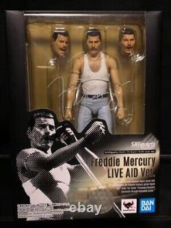 SH Figuarts Queen Freddie Mercury Live Aid Ver. Action Figure Japan Excellent