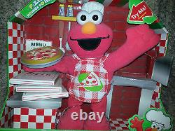 SINGING PIZZA ELMO 2007 Plush Toy SESAME STREET Fisher Price STUFFED ANIMAL DOLL