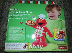 SINGING PIZZA ELMO 2007 Plush Toy SESAME STREET Fisher Price STUFFED ANIMAL DOLL