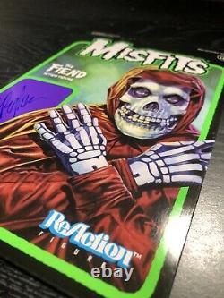 SUPER7 Original Misfits The Fiend Crimson Red ReAction Figure Unused Card back