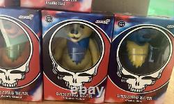 SUPER7 The Grateful Dead Flat Box of all 6 Dancing Bears ReAction Figures NEW