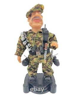 Saddam Hussain Doll Irak President Dance Play Music Action Singer Rare 13 X 7