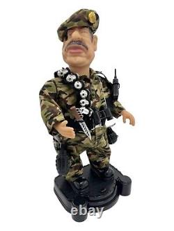 Saddam Hussain Doll Irak President Dance Play Music Action Singer Rare 13 X 7