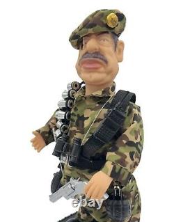 Saddam Hussain Doll Irak President Dance Play Music Action Singer Rare 13 X 7