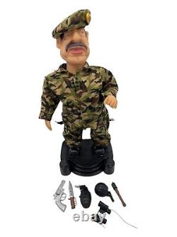 Saddam Hussain Doll Irak President Dance Play Music Action Singer Rare 13 X 7