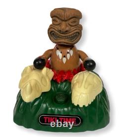 Schylling TIKI TIME Drummer Animatronic Toy WORKS Rare Musical Figure EUC
