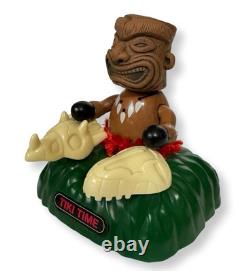 Schylling TIKI TIME Drummer Animatronic Toy WORKS Rare Musical Figure EUC