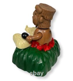 Schylling TIKI TIME Drummer Animatronic Toy WORKS Rare Musical Figure EUC