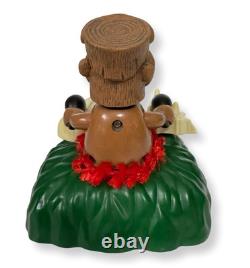 Schylling TIKI TIME Drummer Animatronic Toy WORKS Rare Musical Figure EUC