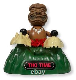 Schylling TIKI TIME Drummer Animatronic Toy WORKS Rare Musical Figure EUC