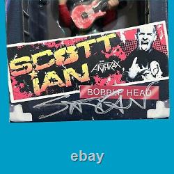 Scott Ian Anthrax Bobble Head Resin Figure Biff Bang Pow NIB HAND SIGNED