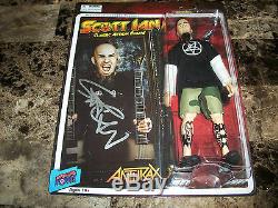 Scott Ian Rare Autographed Signed Action Figure Anthrax Them Damn Things MOC COA