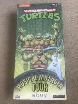 Sdcc 2020 Neca Tmnt Ninja Turtles Musical Mutagen Tour Figure 4-pack In Hand New