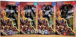 Set 4 Kiss 1998 Destroyer 24 LE Dolls Action Figures Art Asylum RARE NEW