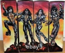 Set 4 Kiss 1998 Destroyer 24 LE Dolls Action Figures Art Asylum RARE NEW
