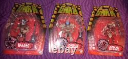 Set OF ALL 6 GWAR figures w SPEW TANK Oderus blood slime trick or treat studios