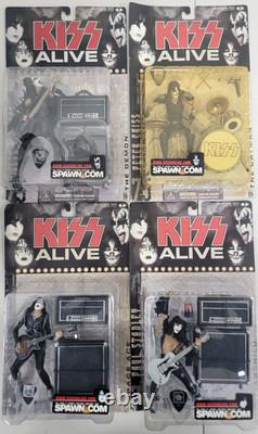 (Set of 4) McFarlane 2000 Kiss Alive Action Figures Set New Sealed