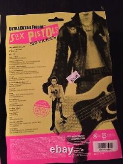Sex Pistols Figures, Sid Vicious & Johnny Rotten, Set of 2, Medicom Toy, NIB