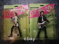 Sex Pistols Medicom Action Figures Johnny Rotten & Sid Vicious. Unopened. 2006