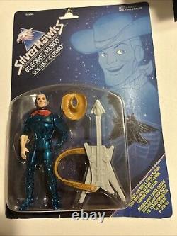 SilverHawks Bluegrass/SideMan Figure, Vintage 1986 New New On Card