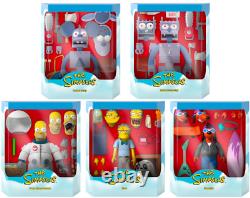 Simpsons ULTIMATES! Wave 1 Set of 5 Action Figures by Super 7