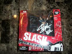 Slash RARE Hand Signed McFarlane Deluxe Action Figure Toy Box Set Guns N' Roses