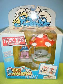 Smurf Musical Tree Daisy Wheel Dippin Diner Picnic Wish Space Ride 10 Smurf Lot