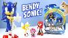 Sonic The Hedgehog Toys Bendable Action Figures Review Jakks Pacific