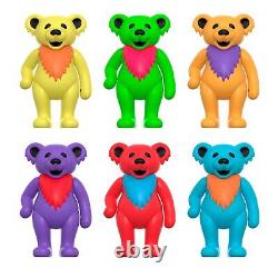 Super7 Grateful Dead Dancing Bears Glow in The Dark Box (6-Pack) 3.75 Grate