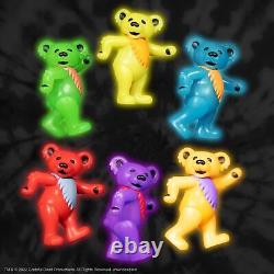 Super7 Grateful Dead Dancing Bears Glow in The Dark Box (6-Pack) 3.75 Grate