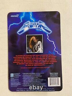 Super7 Metallica Cliff Burton ReAction Figures Ride the Lightning & Kill'Em All