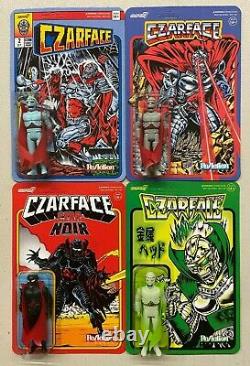 Super7 ReAction Czarface 3.75 Action Figures Set of 4 MOC Variant Exclusives