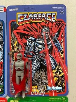 Super7 ReAction Czarface 3.75 Action Figures Set of 4 MOC Variant Exclusives