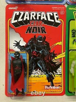 Super7 ReAction Czarface 3.75 Action Figures Set of 4 MOC Variant Exclusives