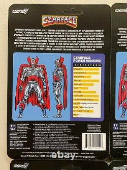 Super7 ReAction Czarface 3.75 Action Figures Set of 4 MOC Variant Exclusives