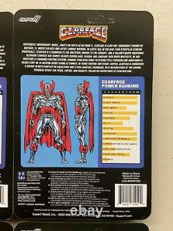 Super7 ReAction Czarface 3.75 Action Figures Set of 4 MOC Variant Exclusives