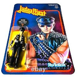 Super7 ReAction Judas Priest Rob Halford Unpunched 3.75 Action Figure Toy
