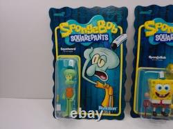 Super7 Spongebob Squarepants 4 Figure Complete Set Wave 1 Reaction New Krabs