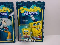 Super7 Spongebob Squarepants 4 Figure Complete Set Wave 1 Reaction New Krabs