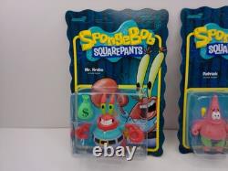 Super7 Spongebob Squarepants 4 Figure Complete Set Wave 1 Reaction New Krabs