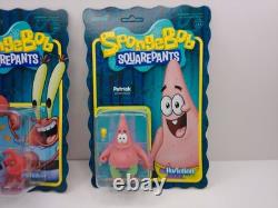 Super7 Spongebob Squarepants 4 Figure Complete Set Wave 1 Reaction New Krabs
