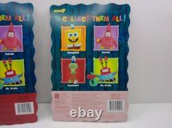 Super7 Spongebob Squarepants 4 Figure Complete Set Wave 1 Reaction New Krabs