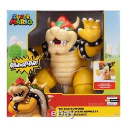 Super Mario 12 Big Bad Bowser Figure 15+ Sounds, Music, 13 Points Articulation