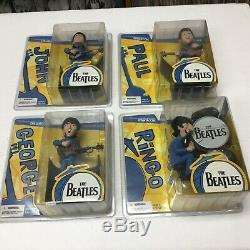 THE BEATLES McFARLANE DOLLS SEALED PRISTINE PACKAGES! STORE STOCK VIN 1