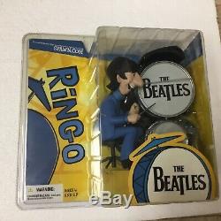 THE BEATLES McFARLANE DOLLS SEALED PRISTINE PACKAGES! STORE STOCK VIN 1