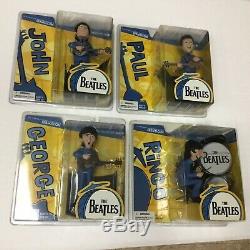 THE BEATLES McFARLANE DOLLS SEALED PRISTINE PACKAGES! STORE STOCK VIN 1